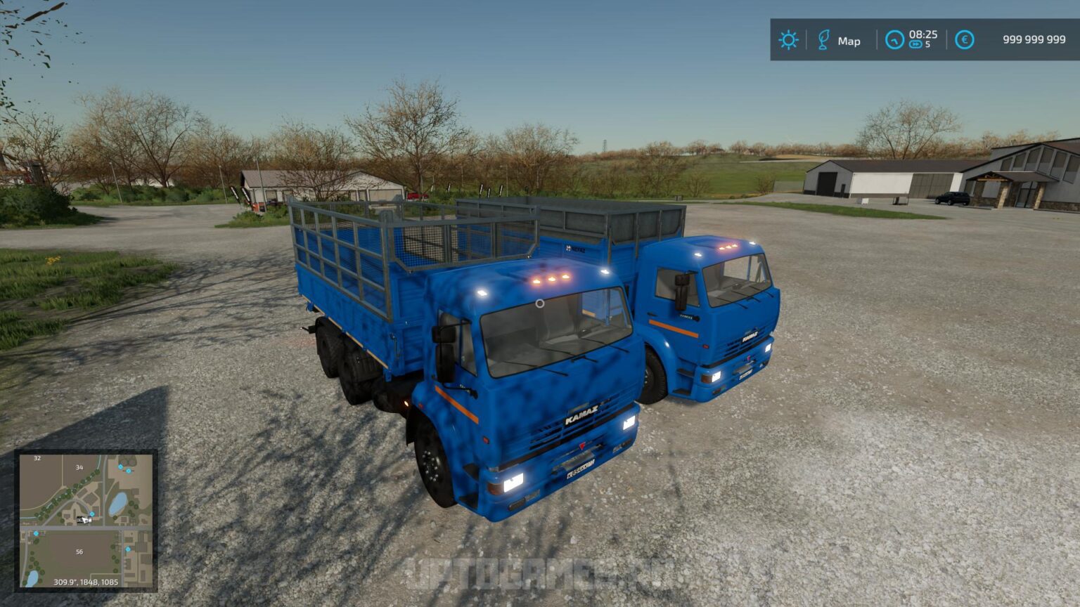 Мод на КамАЗ 45143 Сельхозник для Farming Simulator 2022