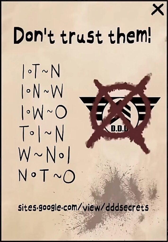 Решение загадки «Don’t trust them!» в That’s not my Neighbor