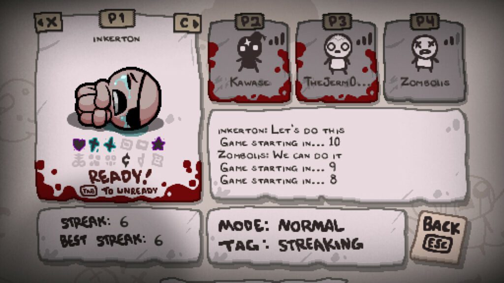Мультиплеер в The Binding of Isaac: Rebirth