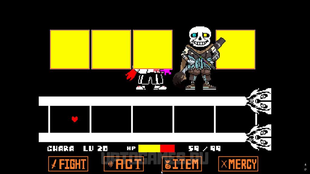 Undertale: Битва с Инк Сансом